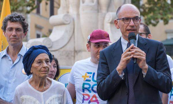 Zögerlicher Wahlkampf der linken PD: Ihr Chef, Ex-Premier Enrico Letta, überzeugt nur Stammwähler.  