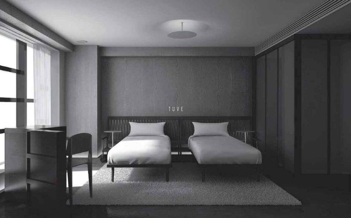 Als "Bonsaiversion des Minimalismus" wird dieses Hotel beschrieben. Die 60 Zimmer sind labyrinthartig verteilt, das Hotel und auch das Restaurant muss man ohne die Hilfe von Schildern finden.