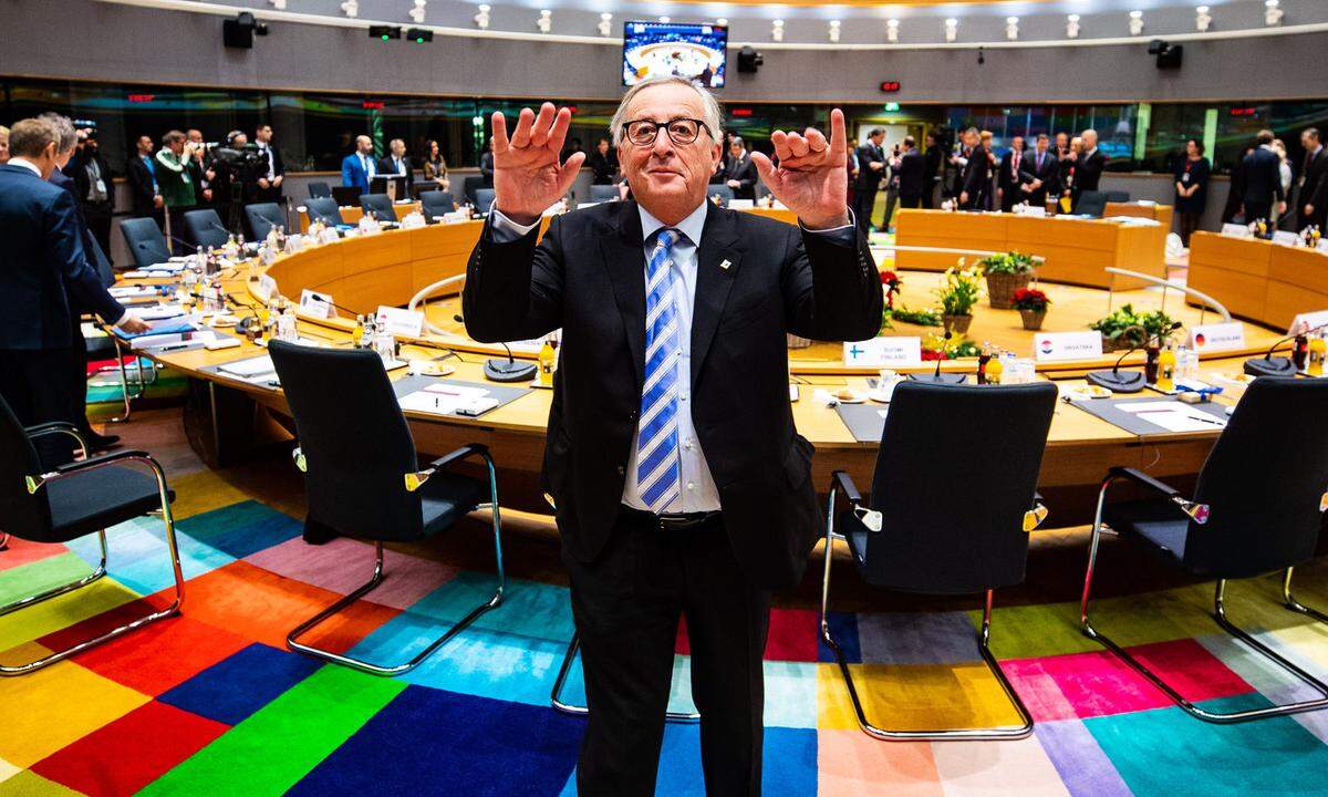 „Eine Frau mit großem Mut“: Kommissionschef Juncker lobte die britische Premierministerin May.