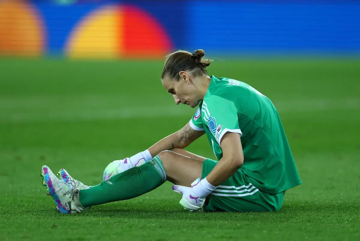 Ann-Kathrin Berger beaten