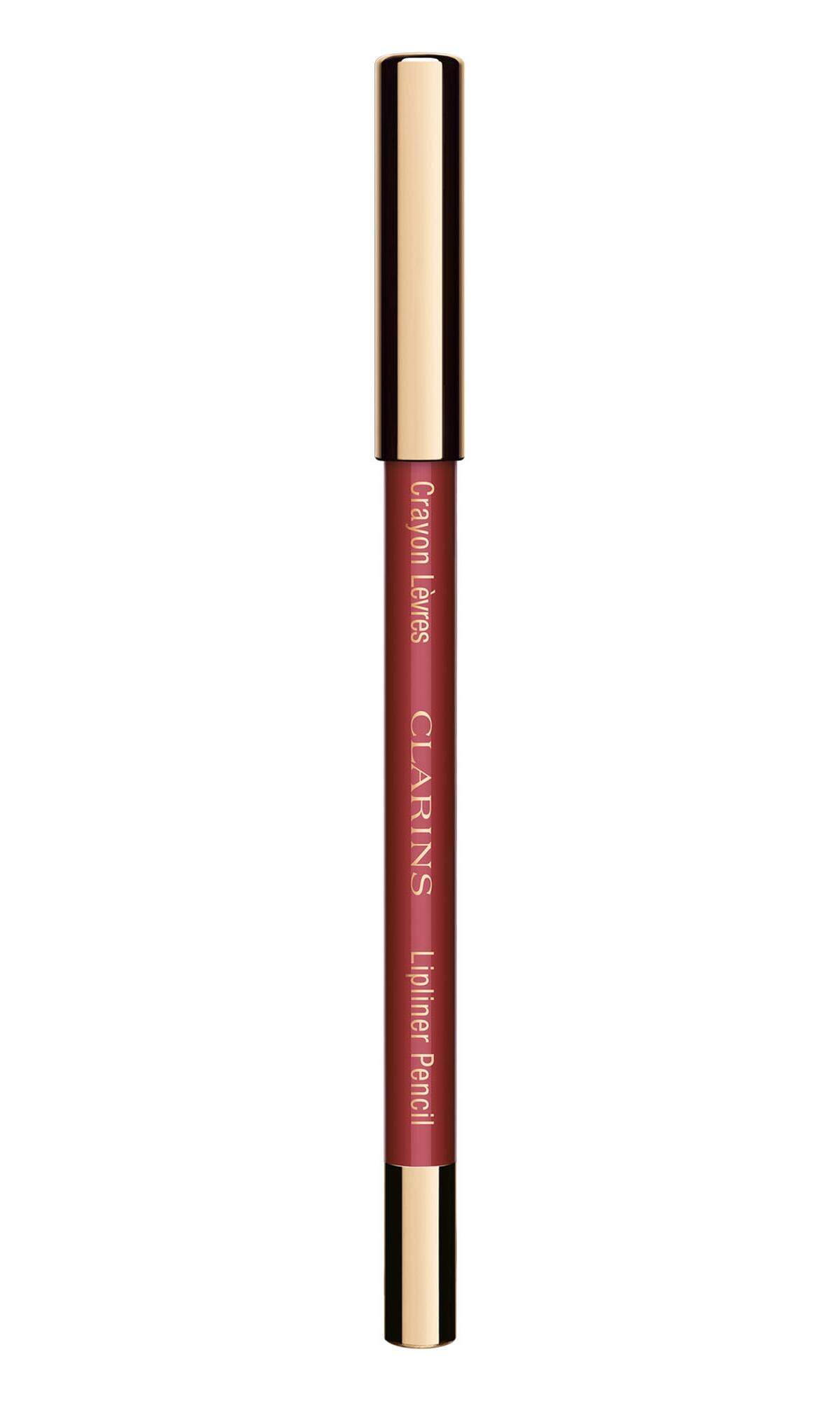  ­ Lippenkonturenstift „Crayon Lèvres“ von Clarins in „Roseberry“, 17,95 Euro.