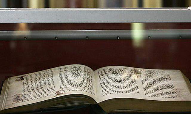 The Miroslavs Gospel is seen on display for just three days in the St. Sava Orthodox temple, Saturs Gospel is seen on display for just three days in the St. Sava Orthodox temple, Satur