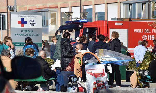 Das Krankenhaus der umbrischen Stadt Cascia musste evakuiert werden.