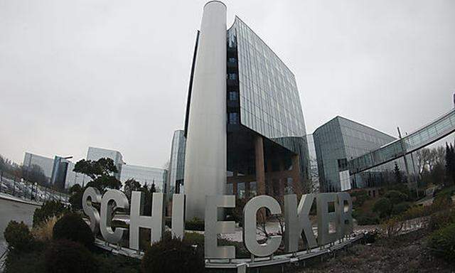 Outside view of the headquarters of Germany's biggest drugstore chain Schlecker is pictured in Ehinge