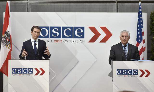 OSZE AUSSENMINISTERRAT: KURZ / TILLERSON