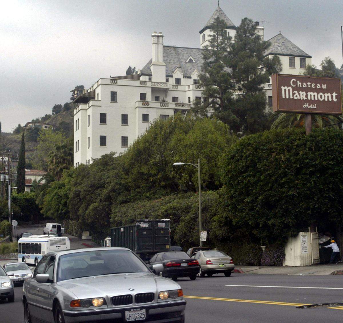 Das Chateau Marmont, 1929 als französisches Schloss konzipiert, gilt als Hotspot der Hollywood-Elite. Hier wurde unter anderem der Film "Somewhere" von Sophia Coppola gedreht.