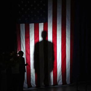 Der US-Präsidentschafskandidat der Republikaner, Donald Trump, erscheint am 1. Mai bei einem Wahlkampfevent im Expo Center in Waukesha, Wisconsin.