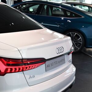 Audi A6 Hinteransicht Heck Audi A7 Audi A8 PKW Auto Jahrespressekonferenz 2018 der Audi AG Aktienge