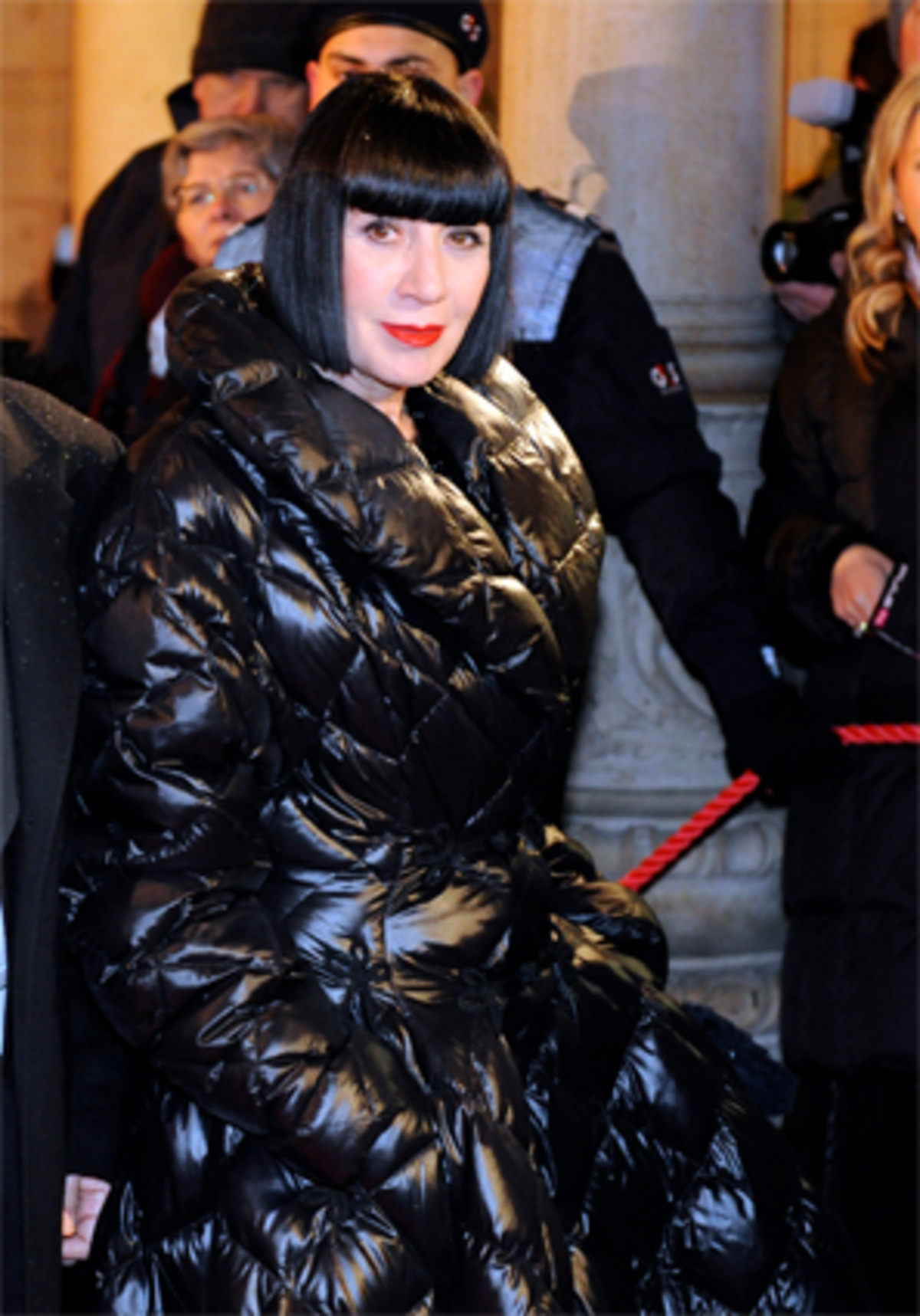 Einen imposanten Anblick lieferte die Dessous-Designerin Chantal Thomass.