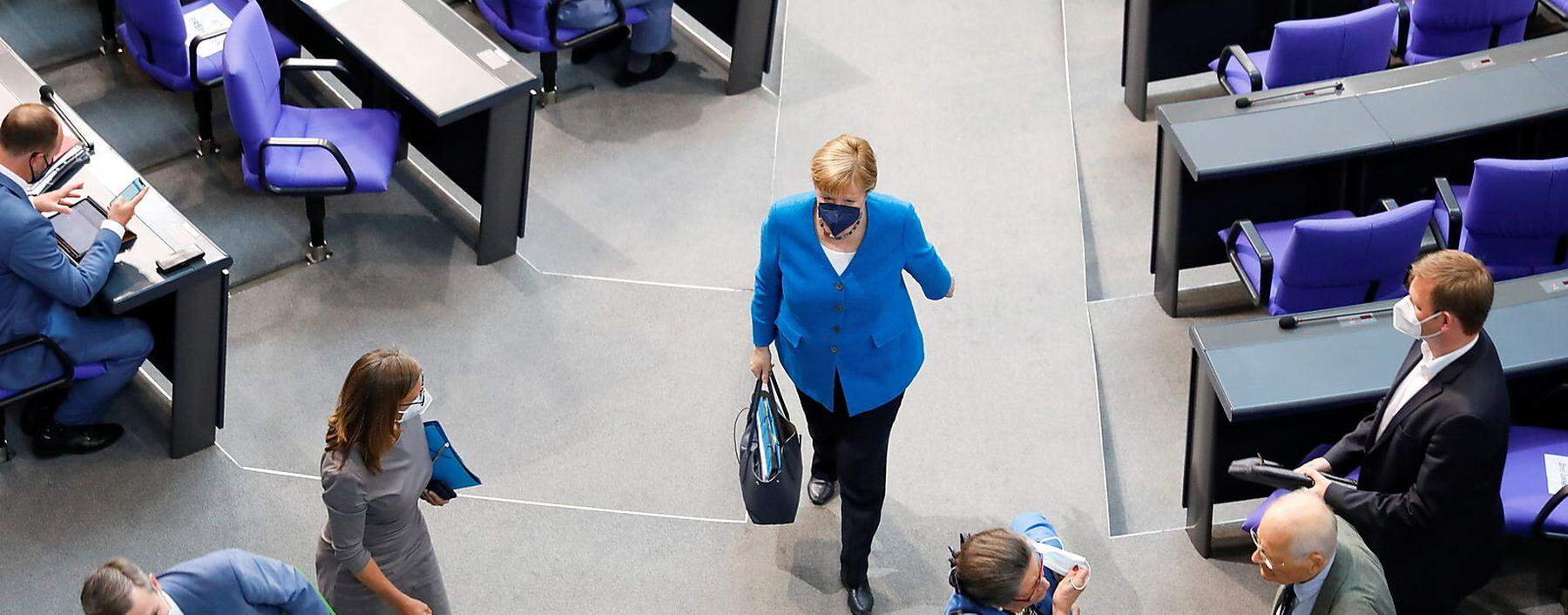 Sie wird dem nächsten Bundestag nicht angehören, Bundeskanzlerin Angela Merkel verlässt die Politik-Bühne.
