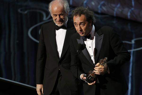 Der Oscar für den Besten nicht-englischsprachigen Film ging an Italien: "La Grande Bellezza" von Regisseur Paolo Sorrentino wurde wie erwartet der Auslandsoscar zuerkannt. Insgesamt ging die Trophäe bereits zum elften Mal an Italien, das sich damit deutlich von Frankreich mit neun Gewinnen absetzt.