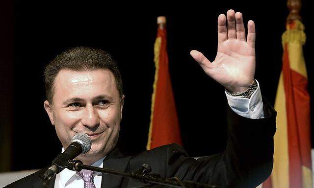 Der konservative Premier Gruevski kann sich freuen, hat aber die Zweidrittelmehrheit verpasst.