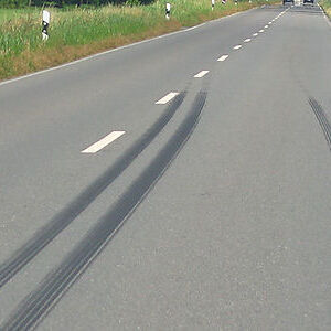 Bremsspur - skid marks