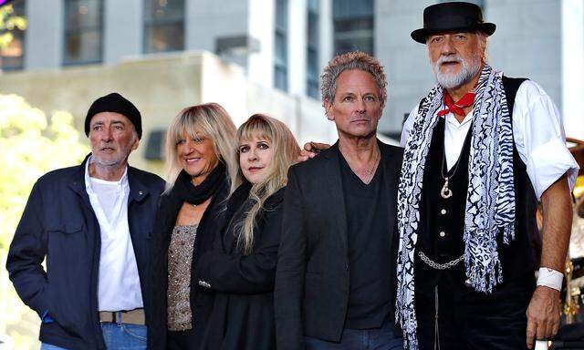 Von links nach rechts: John McVie, Christine McVie, Stevie Nicks, Lindsey Buckingham und Mick Fleetwood