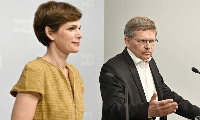 SPÖ-Bundesparteivorsitzende Pamela Rendi-Wagner und SPÖ-Wahlkampfmanager Christian Deutsch
