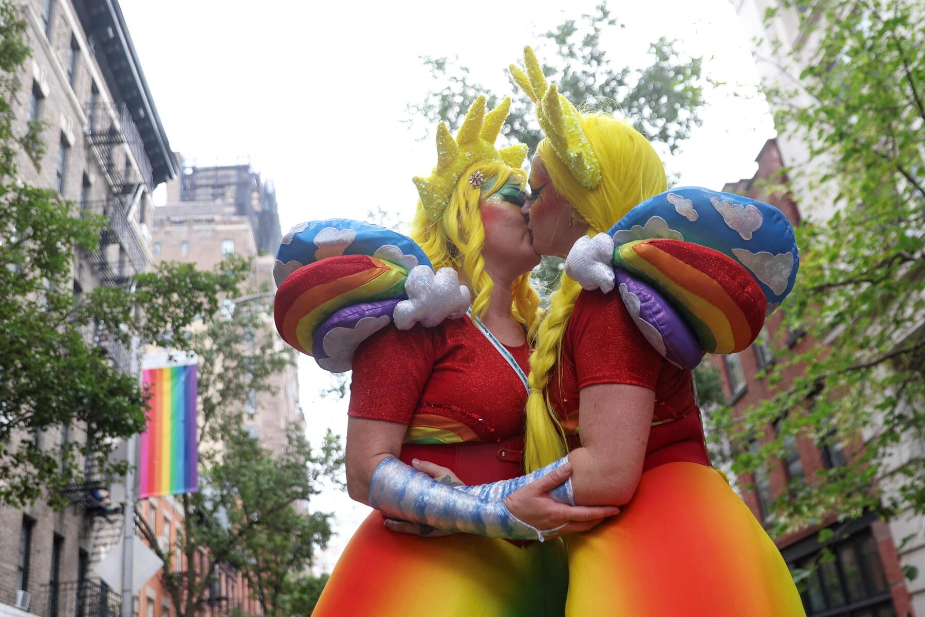 Tens of thousands celebrate at Pride parades in New York and San Francisco