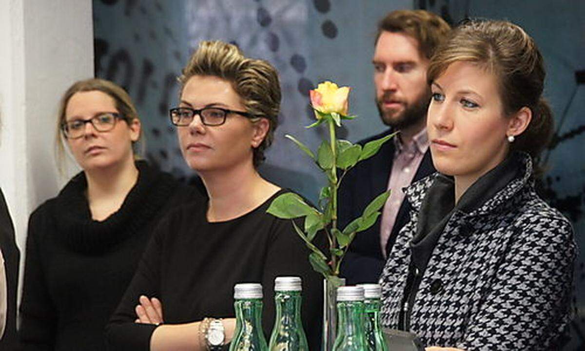 Raphaela Joradao ("Die Presse"), Sausanna Janovsky (BDO Austria), Kevin Leppek ("Die Presse") und Reinhild Sluga (IBM)