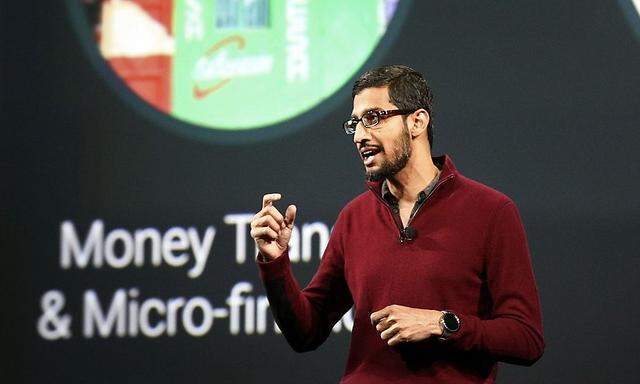 Sundar Pichai stellte Android One bei der Google I/O vor.