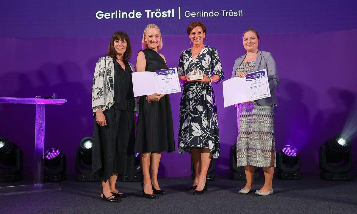 Nominiert in der Kategorie Social Entrepreneurship: Ingrid Hofer, Gerlinde Tröstl, Markas GmbH, Eva-Maria  Kriechbaum, Sensesation Ausstellungs GmbH