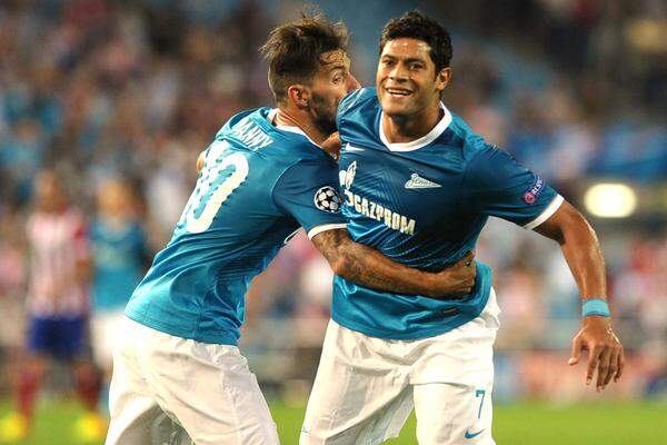 Ebenfalls € 45 Millionen ist Hulk wert. Der Brasilianer stürmt für den russischen Top-Klub Zenit St. Petersburg.