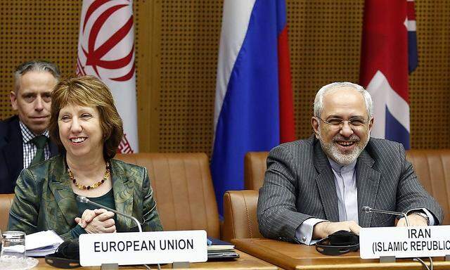 Ein Bild von den letzten Atomgesprächen in Wien: EU-Außenkommissarin Catherine Ashton und Irans Außenminister Mohammad Javad Zarif.
