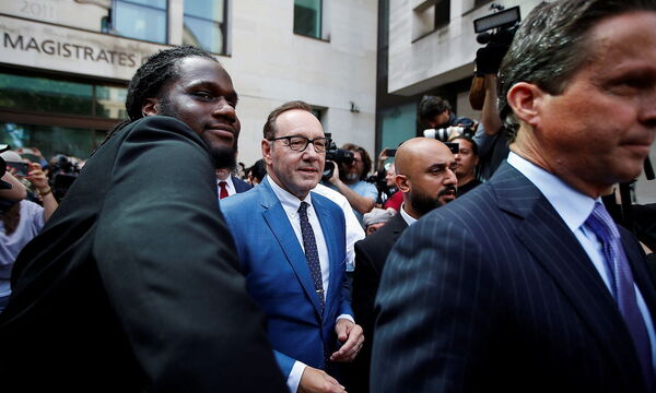 Actor Kevin Spacey leaves from Westminster Magistrates Court in London