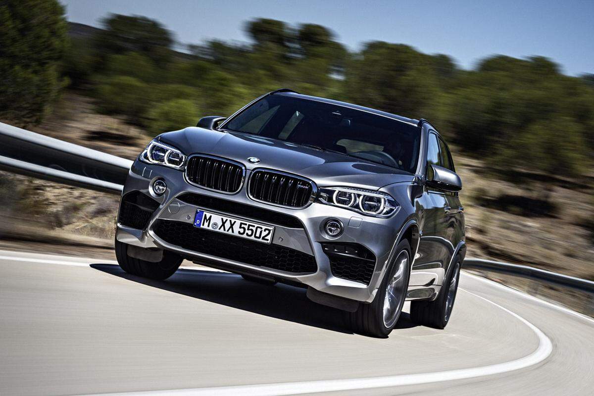 Platz 5: BMW X5 M • Leistung: 575 PS •Leergewicht: 2310 Kilogramm • Verbrauch ECE, Super plus: 11,1 l/100 km • Testverbrauch: 15,0 l/100 km. 