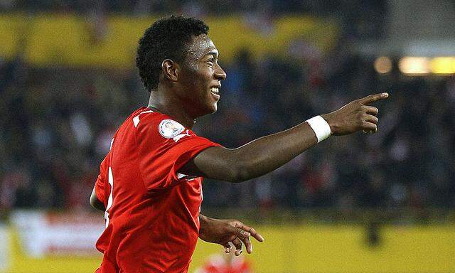 David Alaba im Nationalteam-Dress gegen Kasachstan.