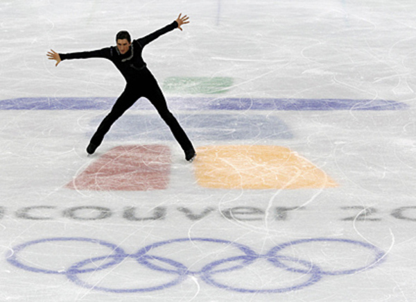 ... während Lysacek nahezu fehlerfrei durchkam.