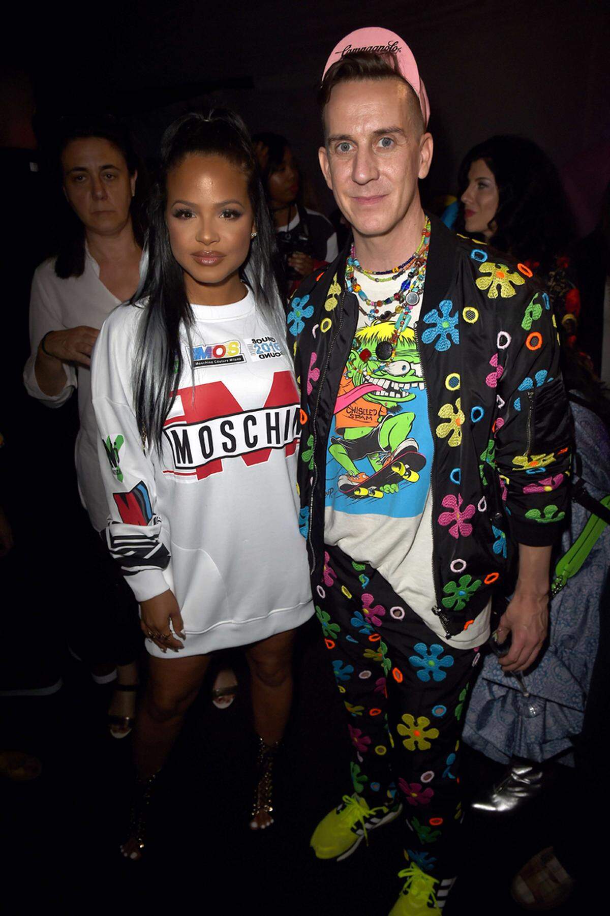 Sängerin Christina Milian und Jeremy Scott.