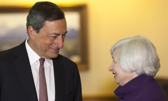 EZB-Chef Mario Draghi und US-Notenbank-Chefin Janet Yellen haben in Jackson Hole viel zu bereden.