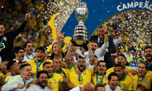 Brazil vs Peru RIO DE JANEIRO RJ 07 07 2019 BRAZIL VS PERU The Brazilian team is champion of