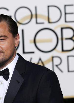 Leonardo DiCaprio arrives at the 73rd Golden Globe Awards in Beverly Hills