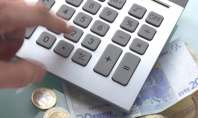 Taschenrechner und Geld - calculator and money