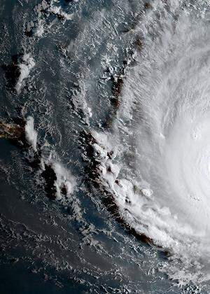 NOAA National Weather Service National Hurricane Center image of Hurricane Irma
