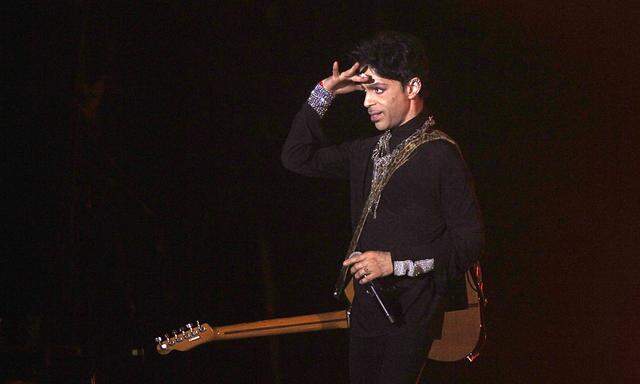 U.S. musician Prince performs on the main stage during Budapest´s Sziget music festival on an island in the Danube River