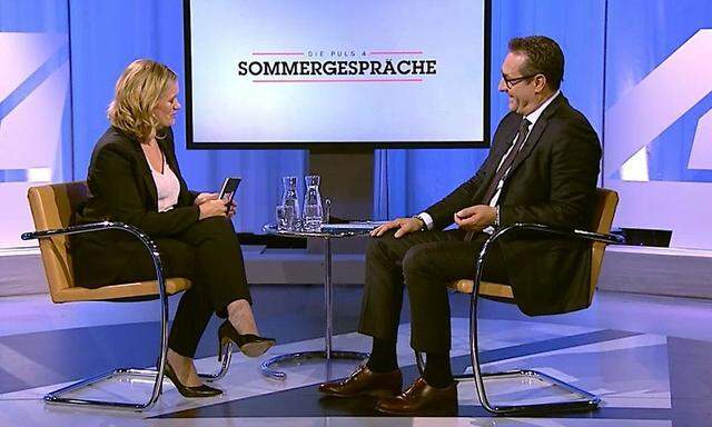 Neuerdings mit Lächeln bei TV-Interviews: Hein-Christian Strache.