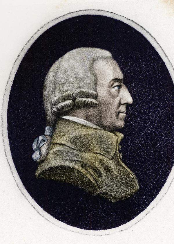 Adam Smith (1723 - 1790), der schottische Ökonom und Philosoph