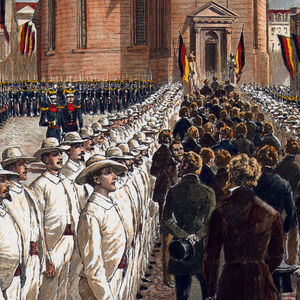 Honorige Revolutionäre. Die Abgeordneten ziehen in die Frankfurter Paulskirche.