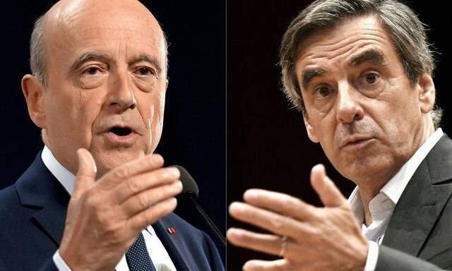 Alain Juppé und Francois Fillon kämpfen um die Präsidentschaftskandidatur bei den "Republicains".