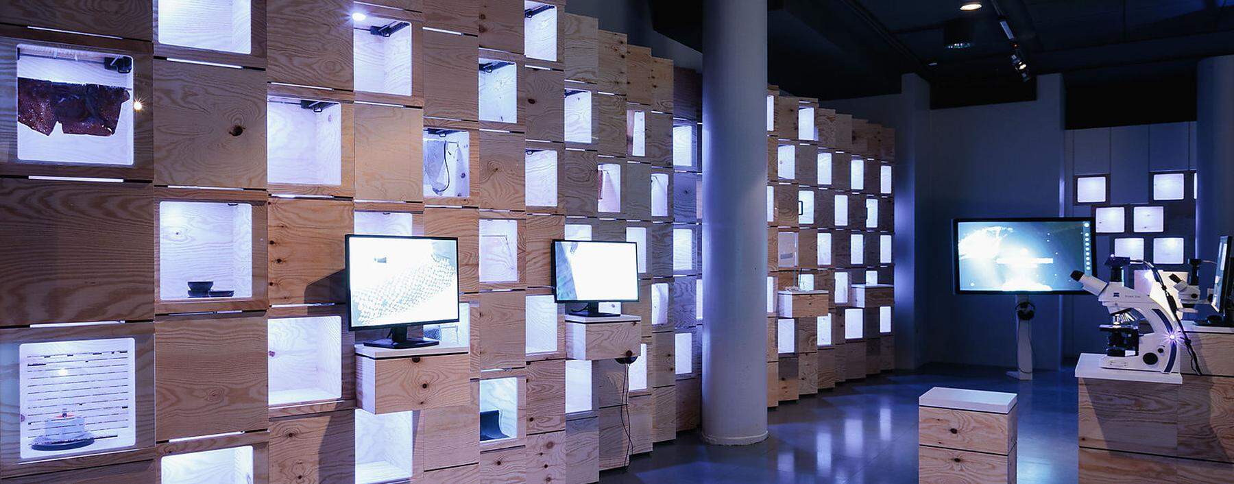 Pixel-Installation im neueröffneten Ars Electronica in Linz.