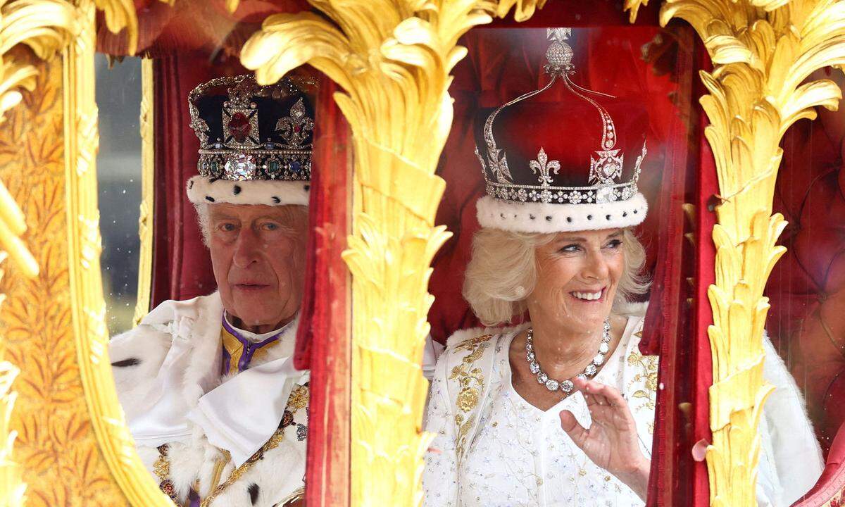 Geschafft: Zumindest Königin Camilla wirkte sichtlich erleichtert. 