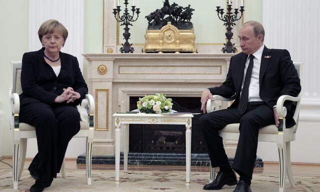 Merkel und Putin: unterschiedliche Interessen im Osten Europas.