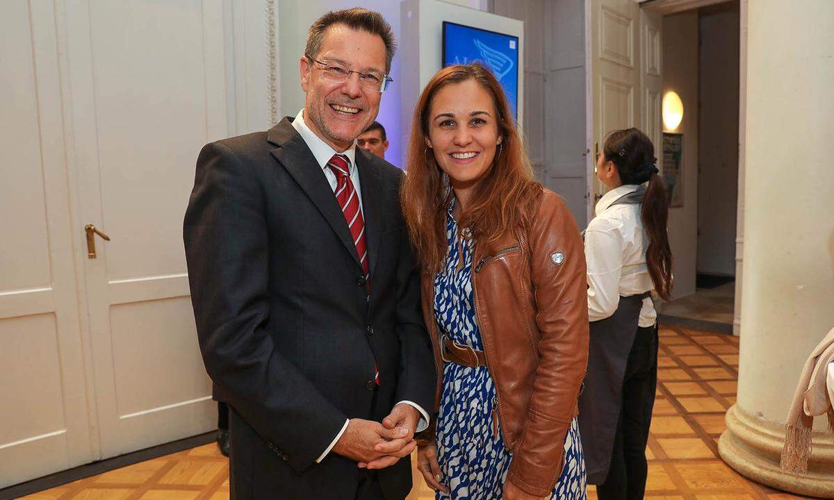 ALC-Leiter Hans Pleininger von der "Presse" mit Seal Maker-Geschäftsführerin Christina Glocknitzer.