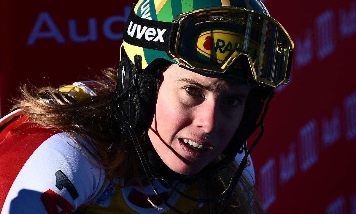 2,62 Sekunden fehlten Katharina Liensberger in Flachau auf Siegerin Petra Vlhová, für sie war es dennoch ein Schritt nach vorn.