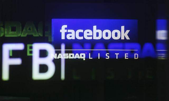 File photo of the Facebook logo on a screen inside at the Nasdaq Marekstsite in New York