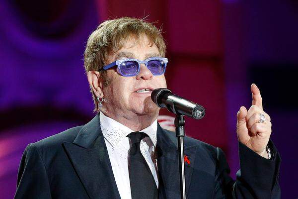 ... Sir Elton John, Gründer der Elton John AIDS Foundation ...