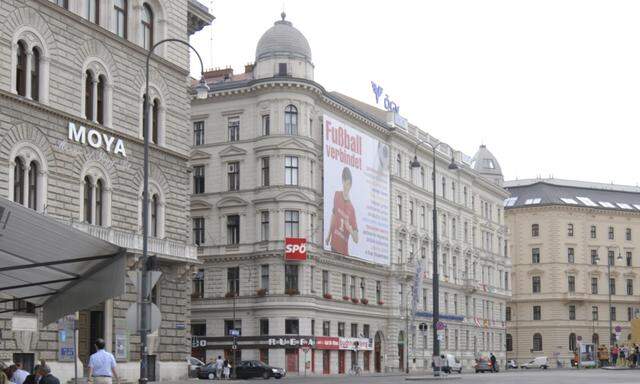 Blick auf die SPÖ-Zentrale in der Wiener Löwelstraße 