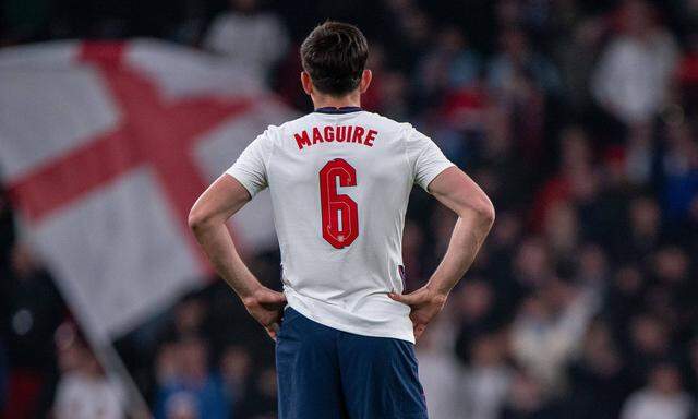 LONDON, ENGLAND - MARCH 29: Harry Maguire of England during the International Friendly, Laenderspiel, Nationalmannschaft