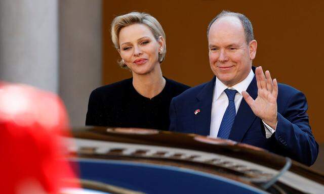 Prinz Albert II und Fürstin Charlène von Monaco